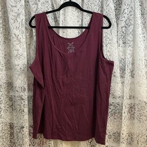 🩷 Faded Glory Burgundy Tank Top
